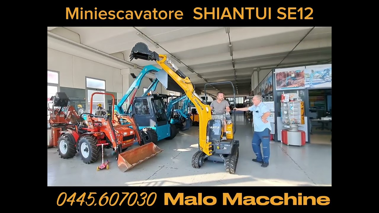 Miniescavatore SHIANTUI SE12 MALO MACCHINE VICENZA VENETO
