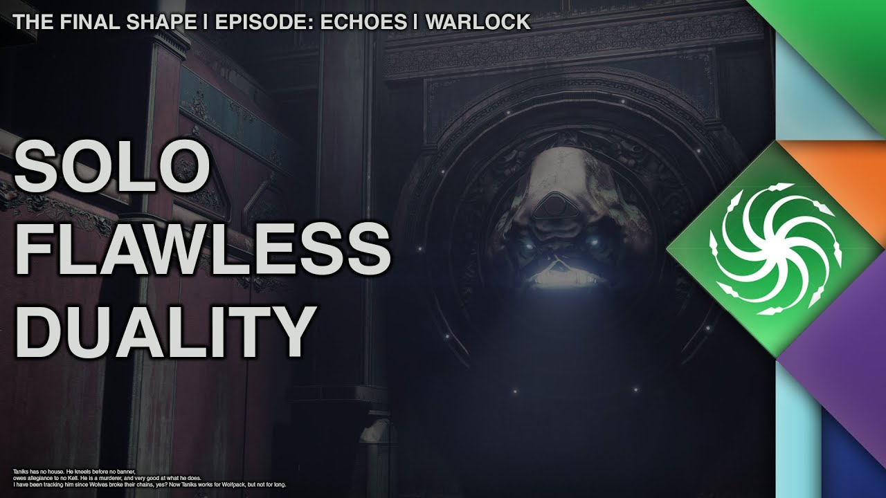 Destiny 2 | Solo Flawless Duality on Prismatic Warlock | Episode: Echoes