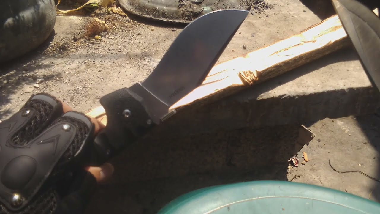 Cold steel pruebas de corte 4max y spartan