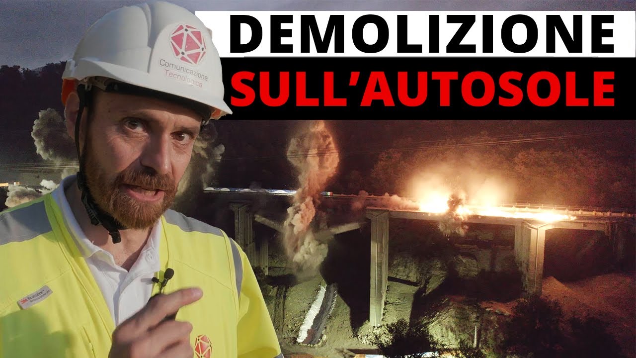 Autostrada A1 tra storia e rinnovamento - Demolizione viadotto Torraccia