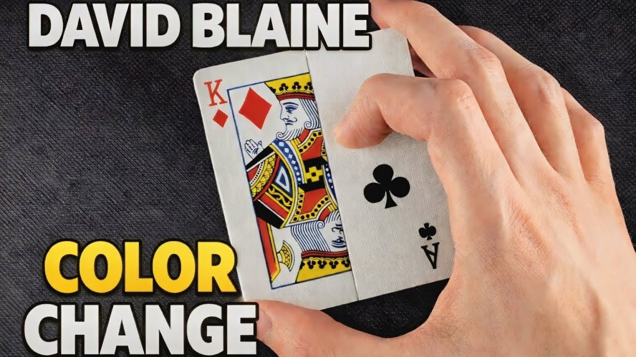 How to Magically Change Cards Like David Blaine
