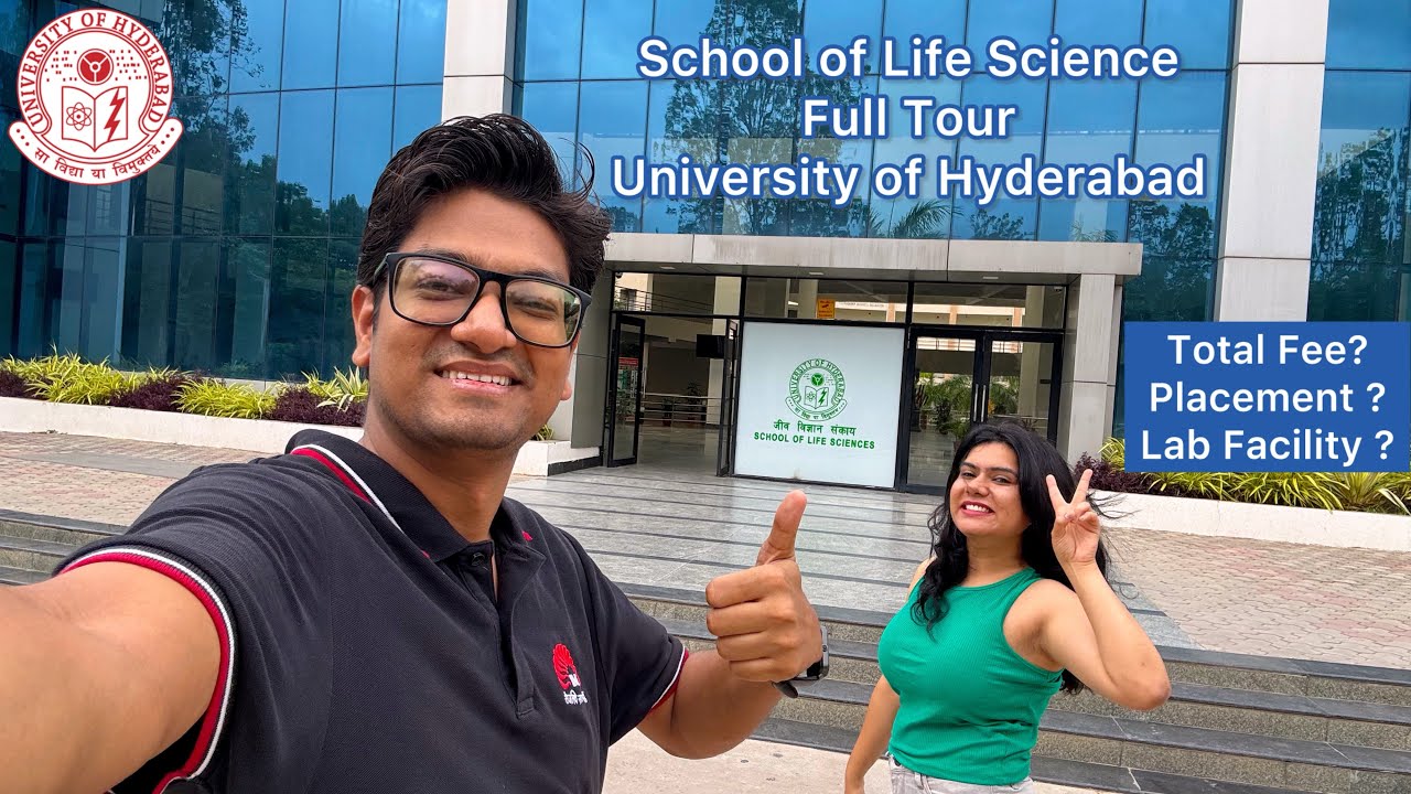 School of Life Sciences Tour|📍University of Hyderabad | PhD, Msc Talks| Collab with Navneet Mishra ✨