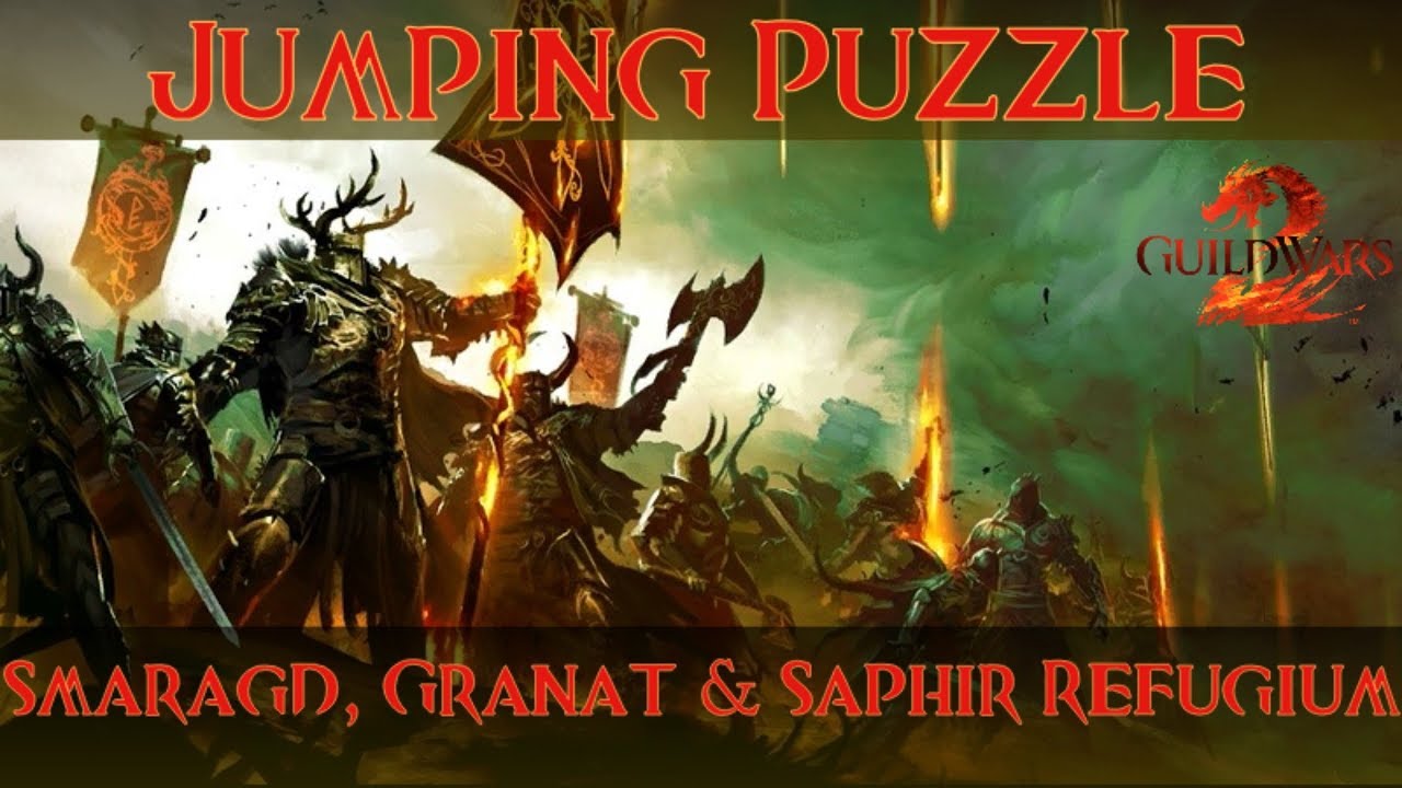 Guild Wars 2 Jumping Puzzle: Smaragd, Granat & Saphir Refugium / Emerald, Garnet & Sapphire Sanctum