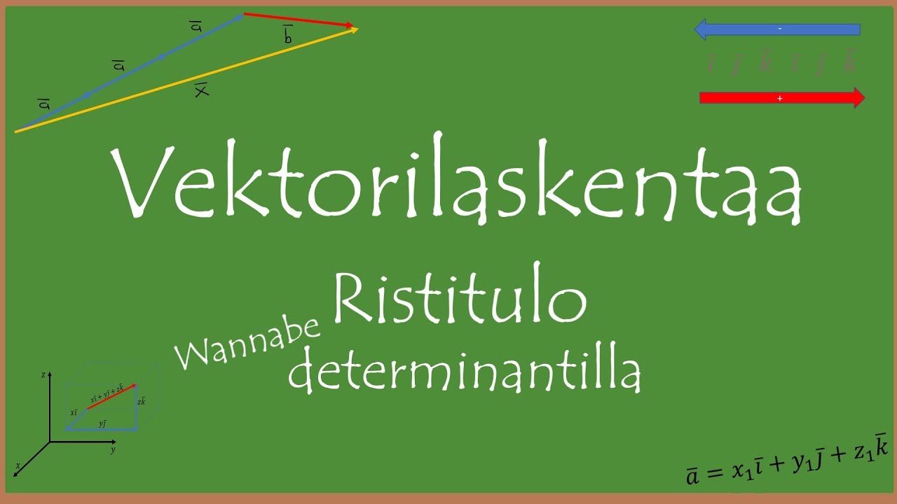Ristitulo wannabe determinantilla | Vektorilaskentaa