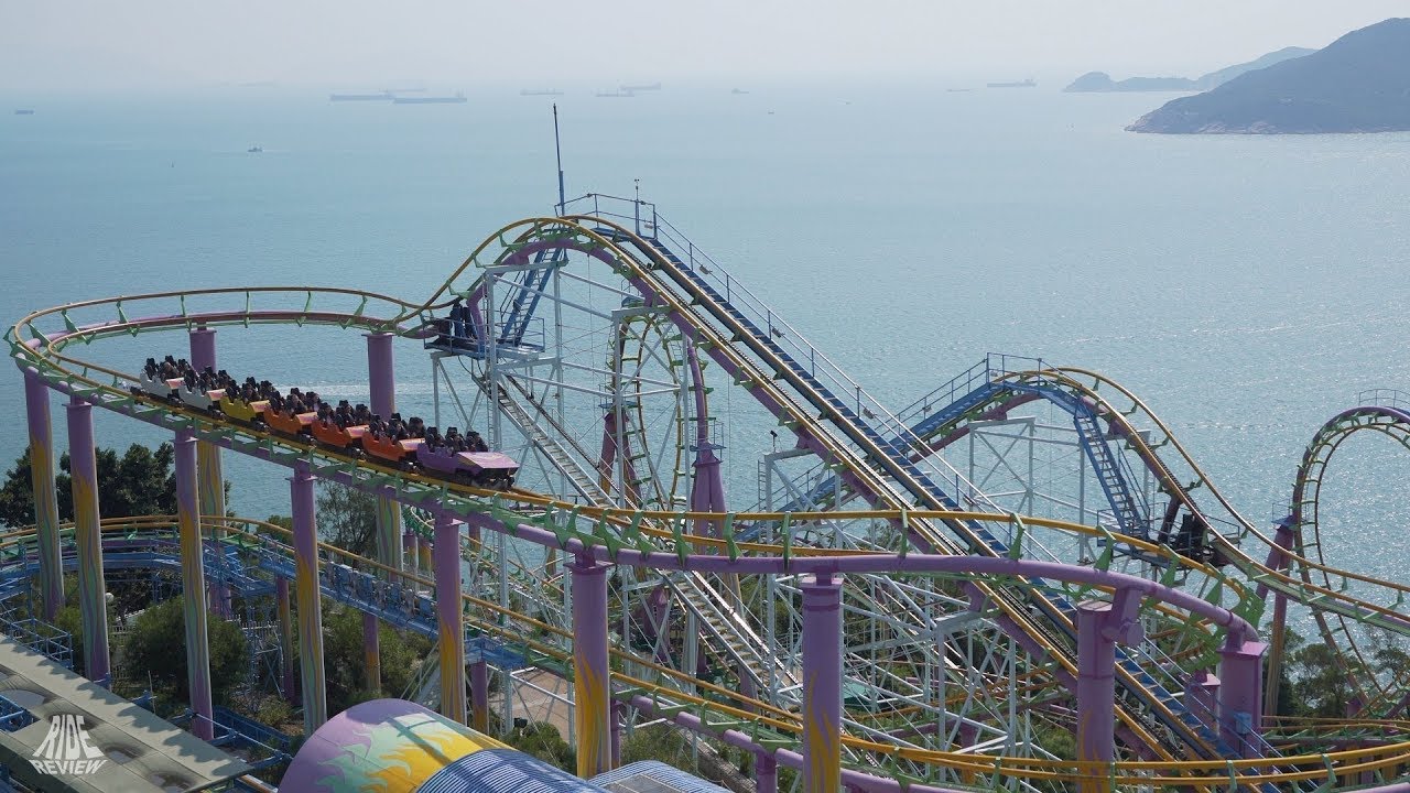 Dragon - Ocean Park Hong Kong  - Arrow Dynamics - Custom Looping Coaster