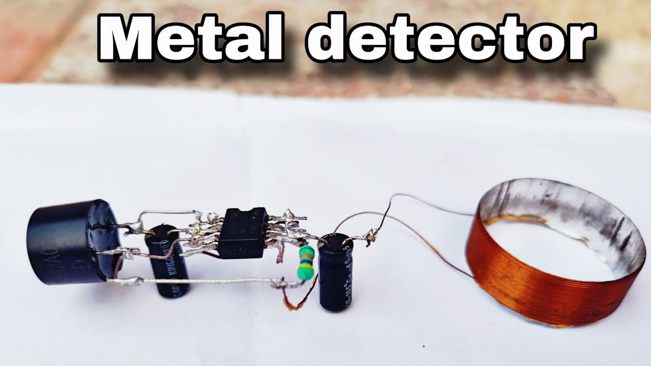 DIY Simple Metal Detector Using 555 Timer IC | Easy Electronics Project