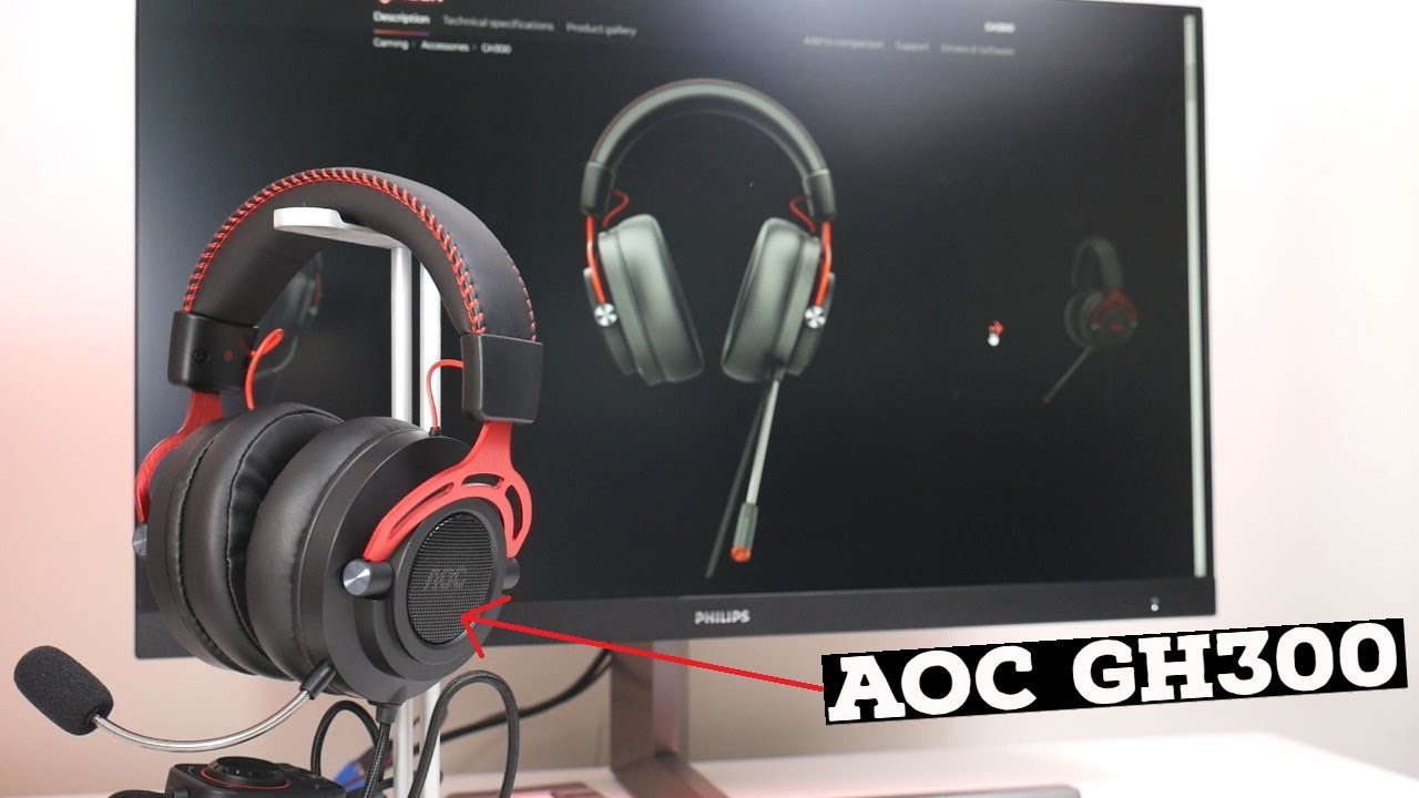 AOC GH300 USB Headset Unboxing