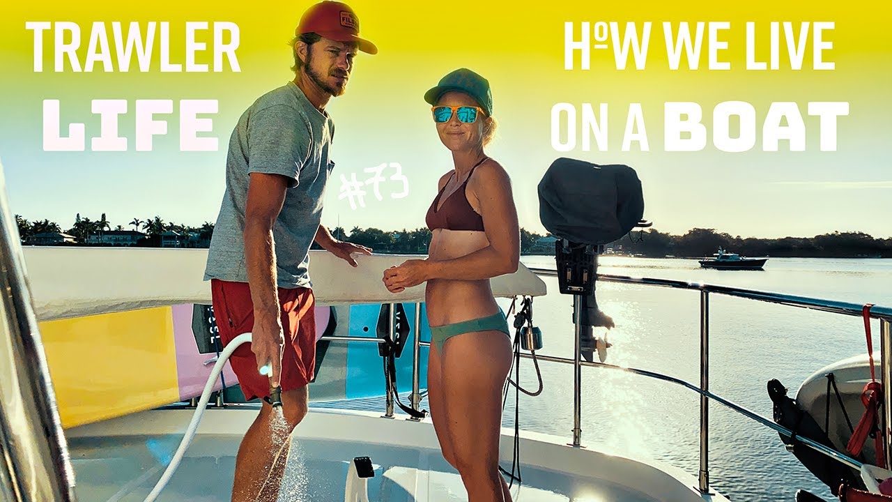 TRAWLER LIFE How we live on a boat! Make water and provision! #73