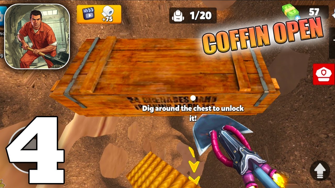 Prison Escape Journey Gameplay Walkthrough Part 4 | Opening Coffin (iOS, Android) New Update