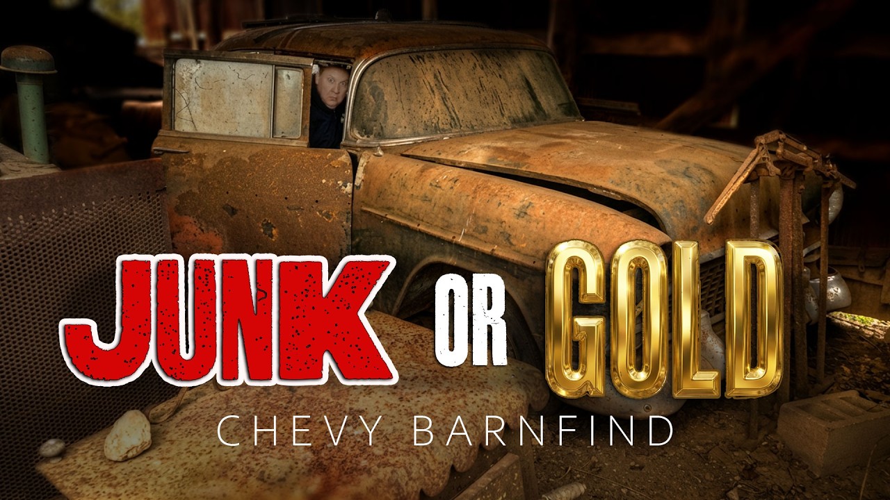 Barn-find Tri-Five Chevy Has Been Sitting for DECADES - First Look Inside