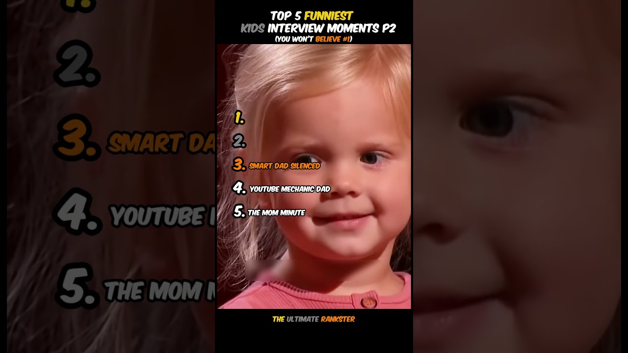 TOP 5 Funniest Kids Interview Moments Part 2 | (You Won't Believe #1) #shorts