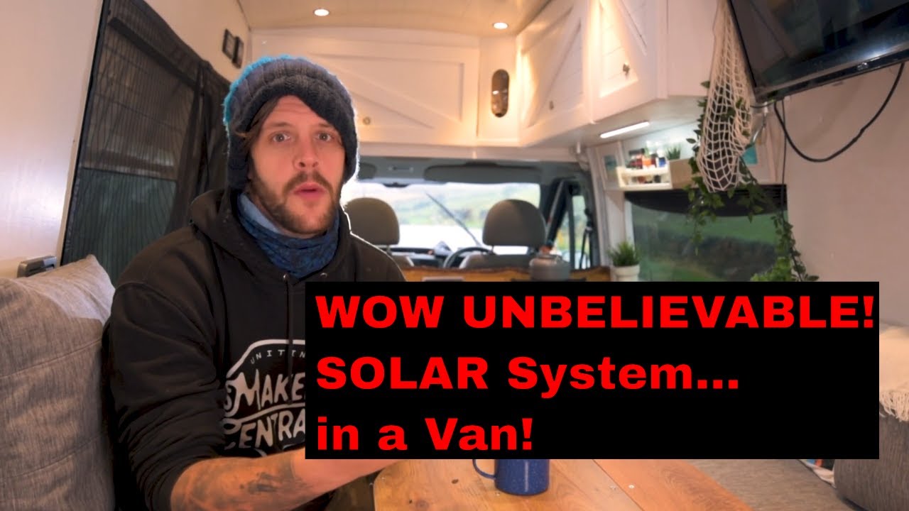 Camper Van Project - This SOLAR Powered TV System is incredible! (Cello 32 inch)