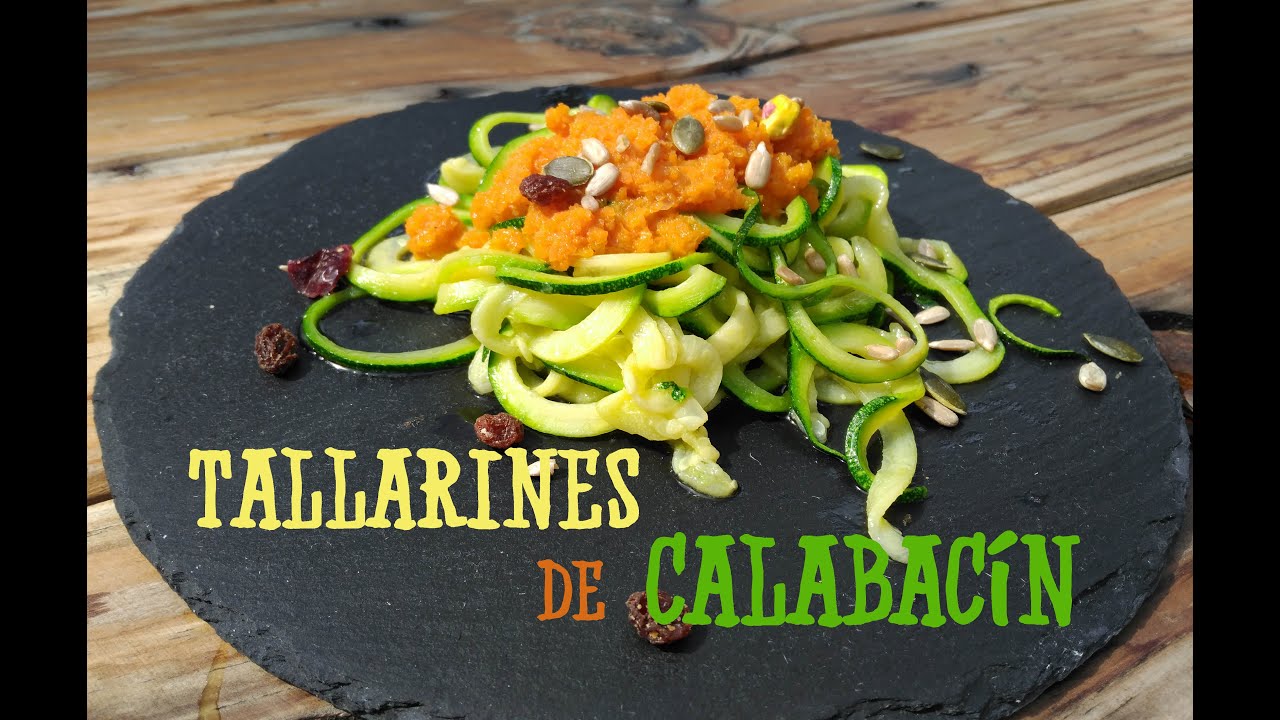 Tallarines de Calabacin. El Menú del GUERRERO