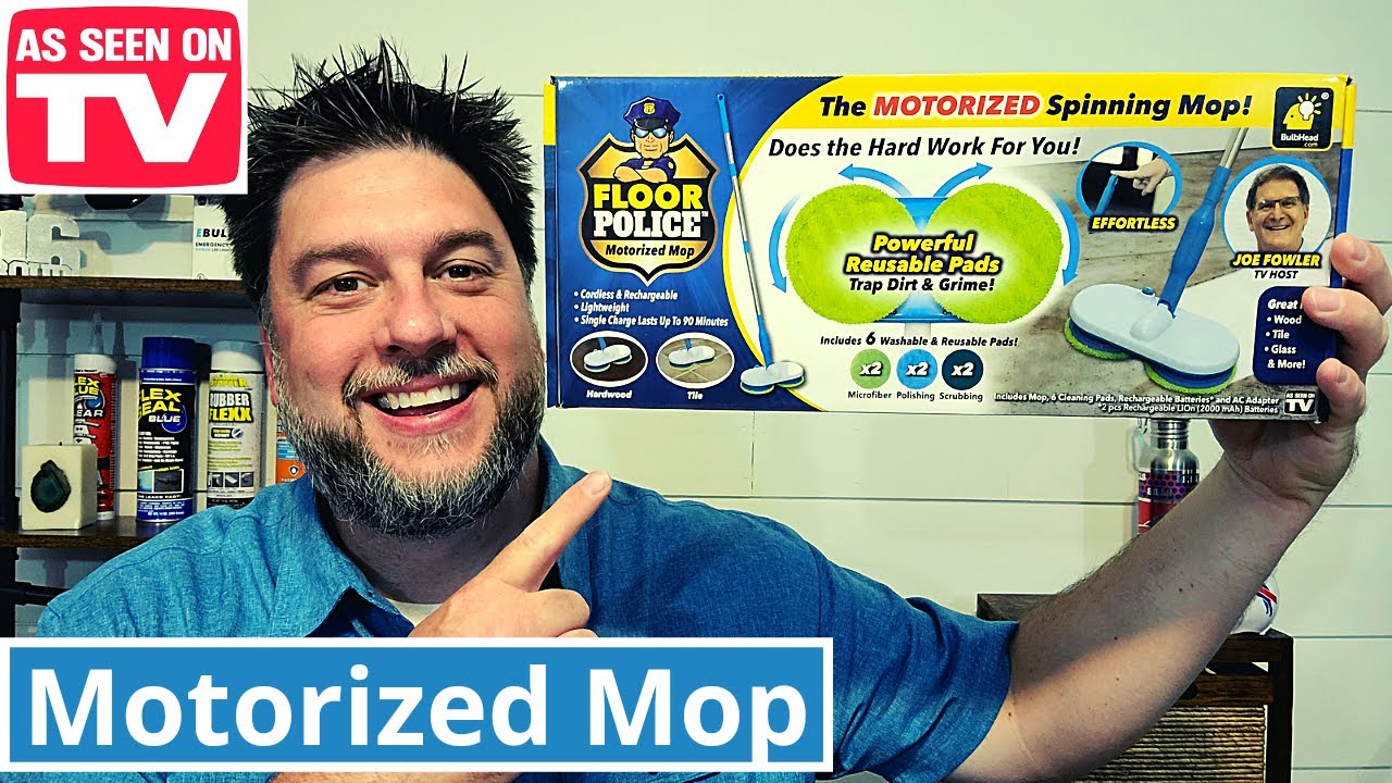 Обзор моторизованной швабры Floor Police: #FloorPolice #MotorizedMop [292]