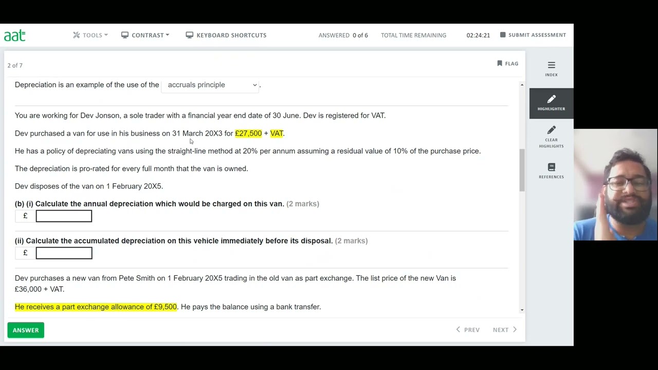 FAPS Preparing Statements Assessment 1 Part 1/2 - AAT AQ2022