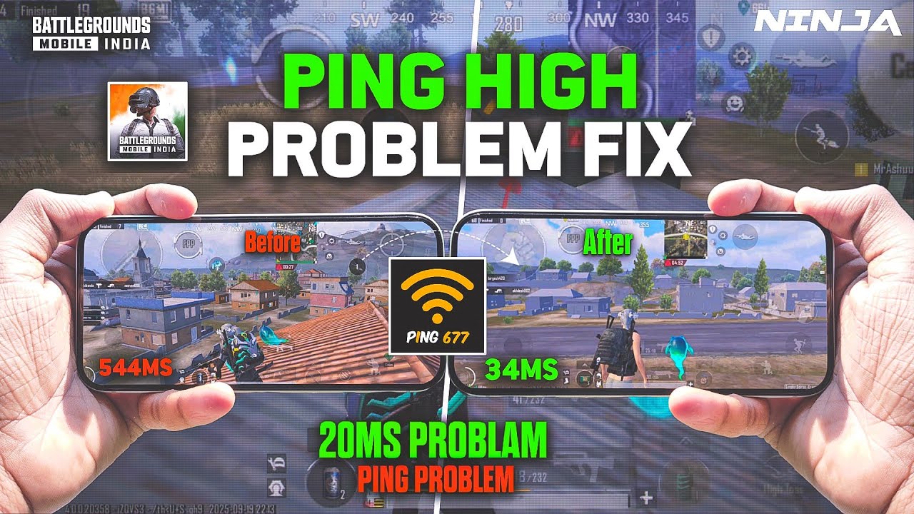 BGMI/PUBG PING HIGH PROBLEM FIX [Jio Airtel Vi ] 20MS PROBLEM FIX 4.0 update ✅
