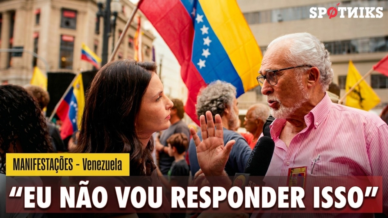 Fomos a uma manifestação de apoio a Nicolás Maduro