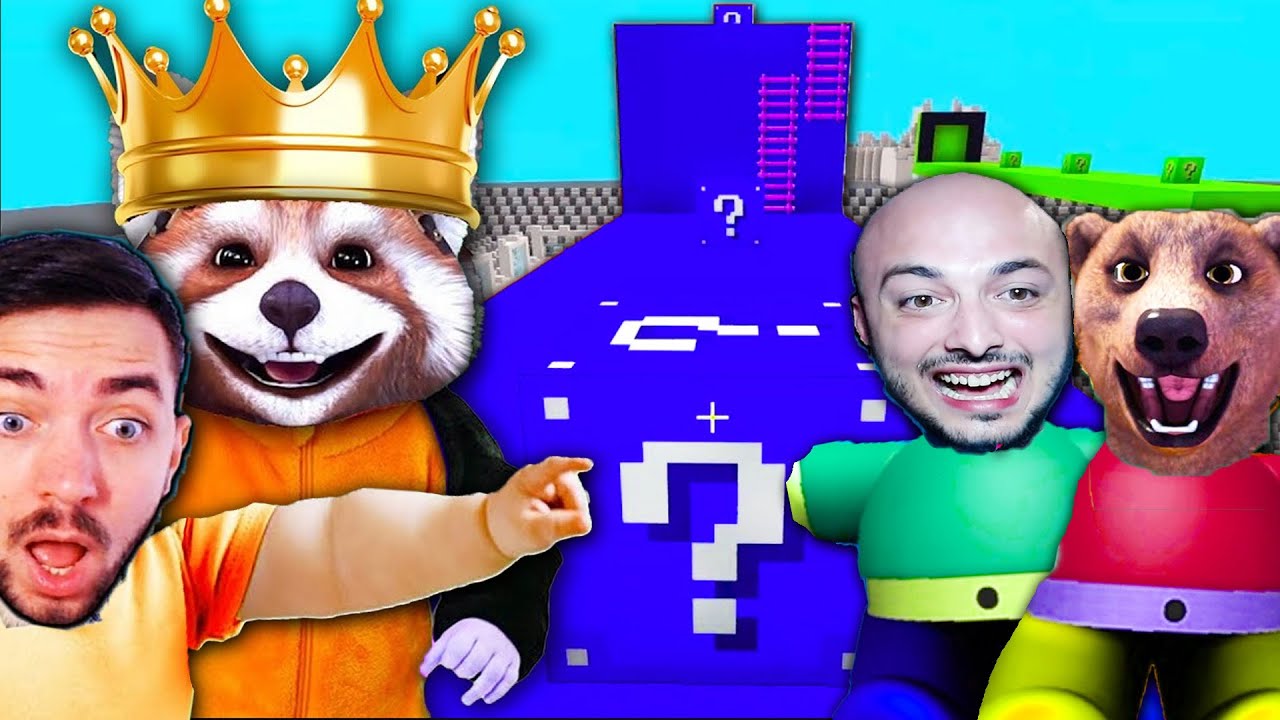 NOCIV si HOUDINI Vs COSTIN si CATALIN pe LUCKY BLOCK RACE! Cine Castiga?!