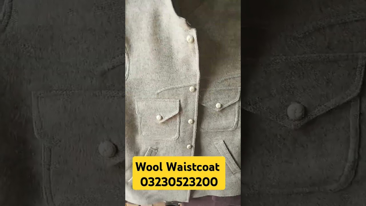 Chitrali Wool Waistcoat  