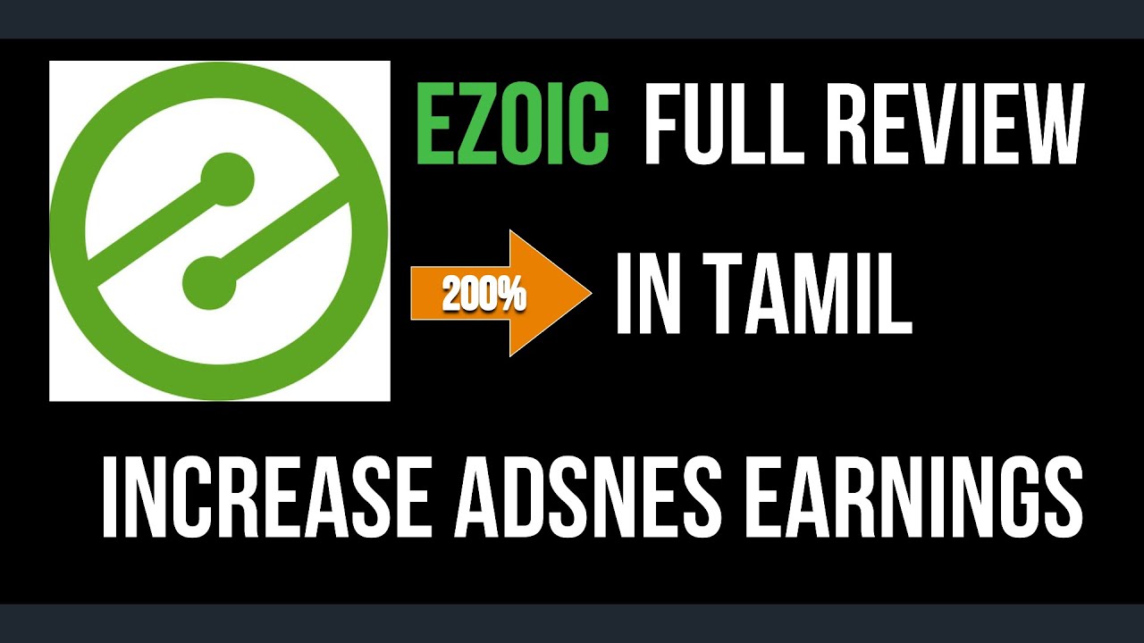 Ezoic Review in Tamil & Adsense Premium Partner Ezoic Full Setup in Tamil