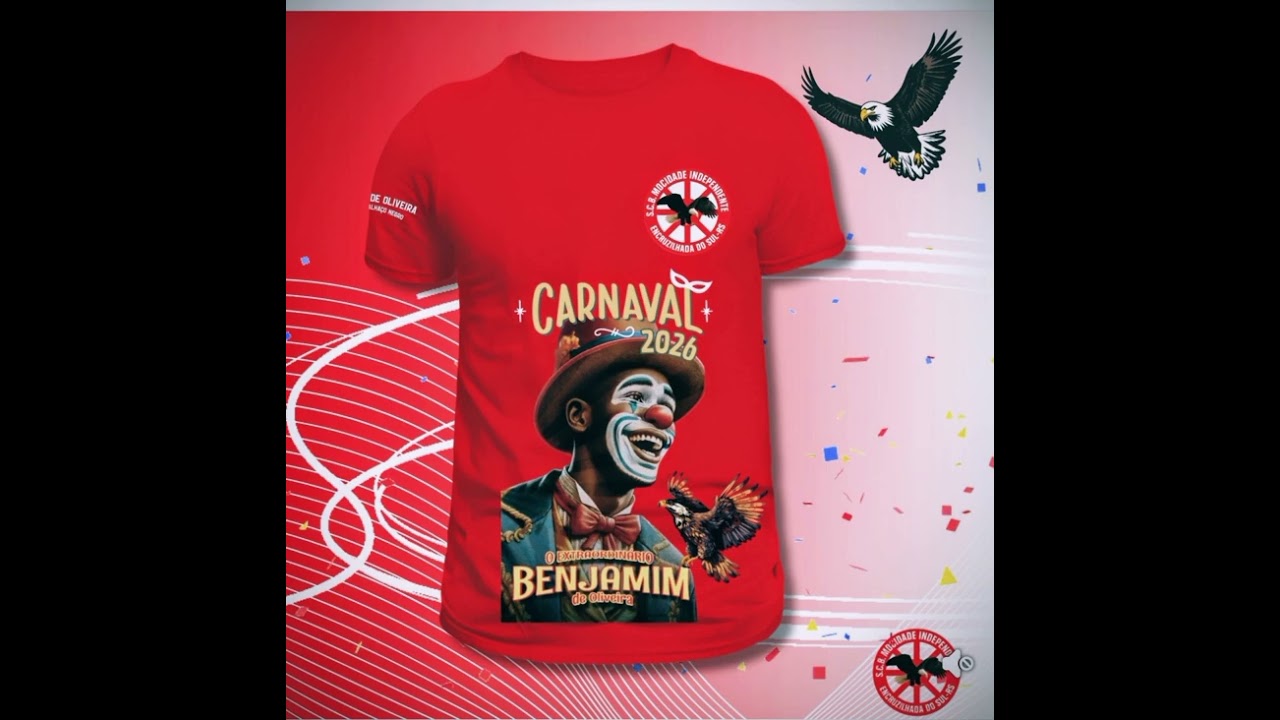 Samba enredo 2026 Mocidade Independente de Encruzilhada do Sul.  Homenagem a Benjamin de Oliveira