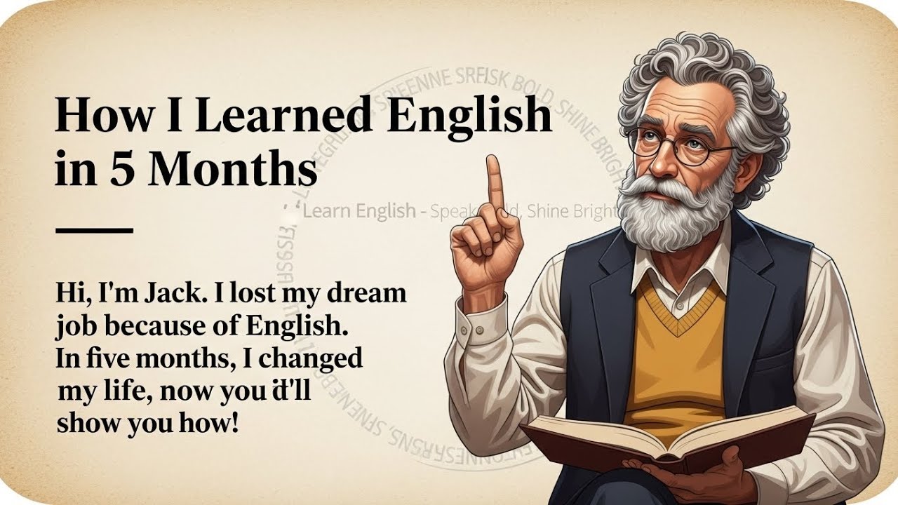 How I Learned English in 5 Months || My Powerful Story 🔥 || Graded Reader || Improve Your English ✅