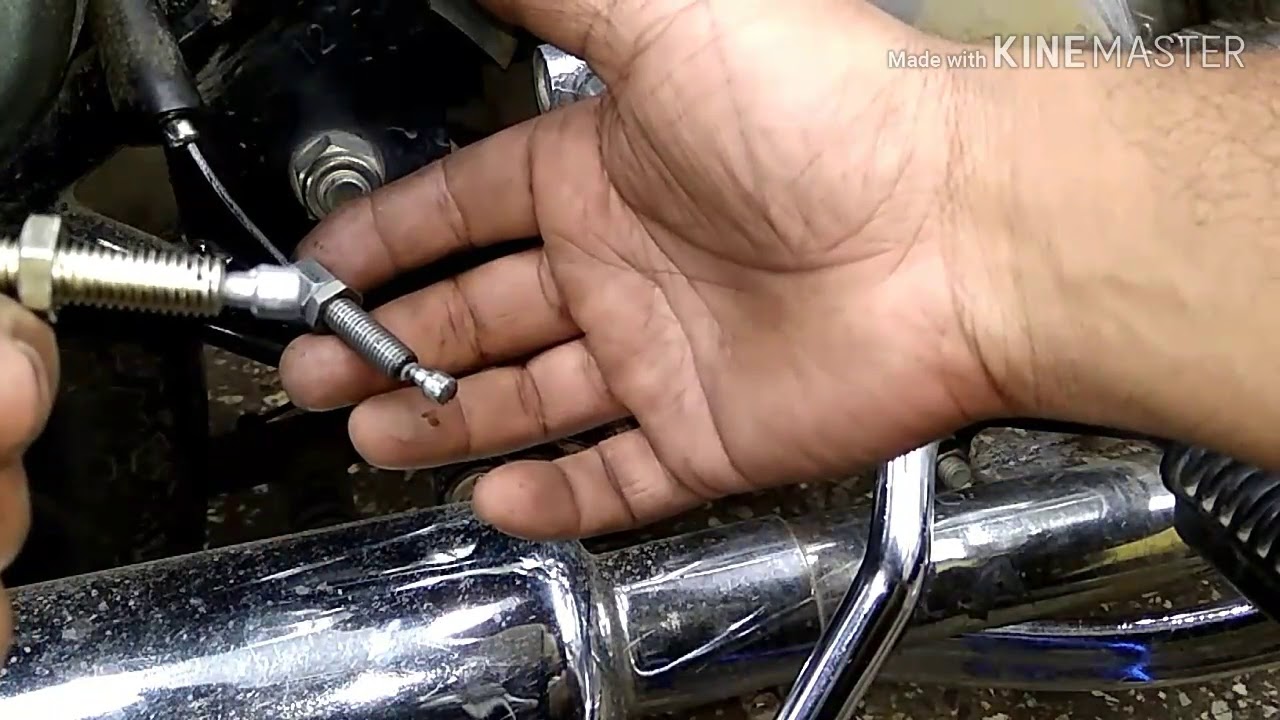 How to change clutch cable in Old 5 speed Royal Enfield (English)