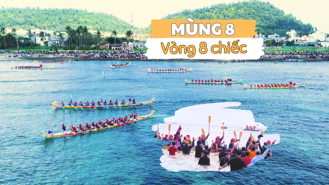 Tết 2025-Mùng 8 | Rồng An Vĩnh về nhất, 2 ghe Phụng tranh vé chung kết | Đua thuyền Đảo Lý Sơn