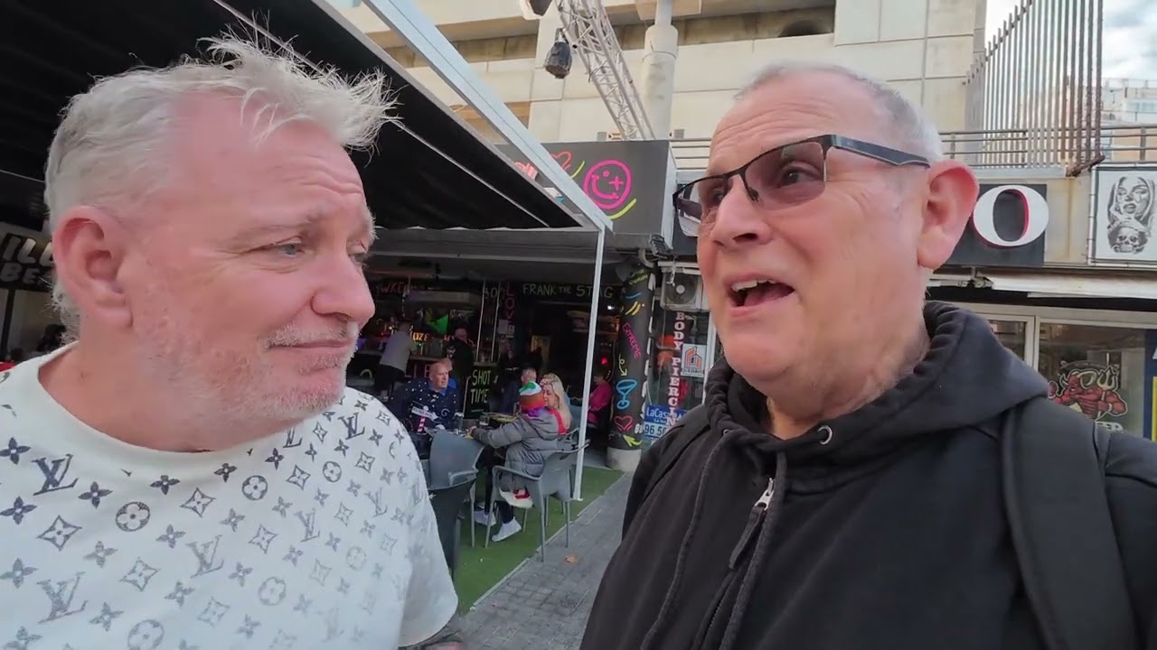 Meeting a Benidorm Icon. Frank the Stagman.