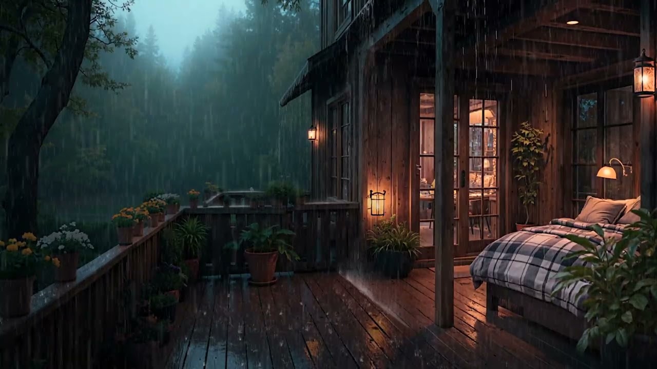 8 Hours of Soft Forest Rain | Anxiety Relief & Peaceful Rest 🌧️✨