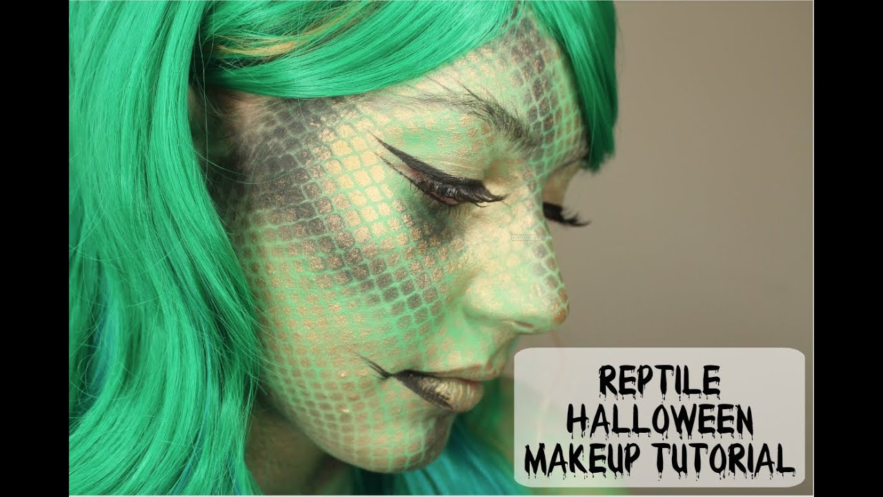 Reptile | Lizard Halloween Makeup tutorial | sophiemayparade