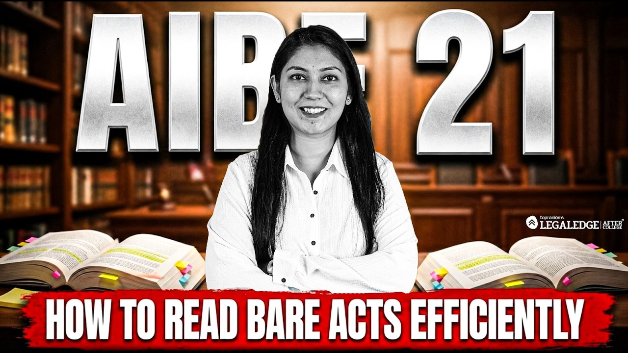 AIBE 21: Top Strategy to Find Any Answer in Your Bare Act! #aibe