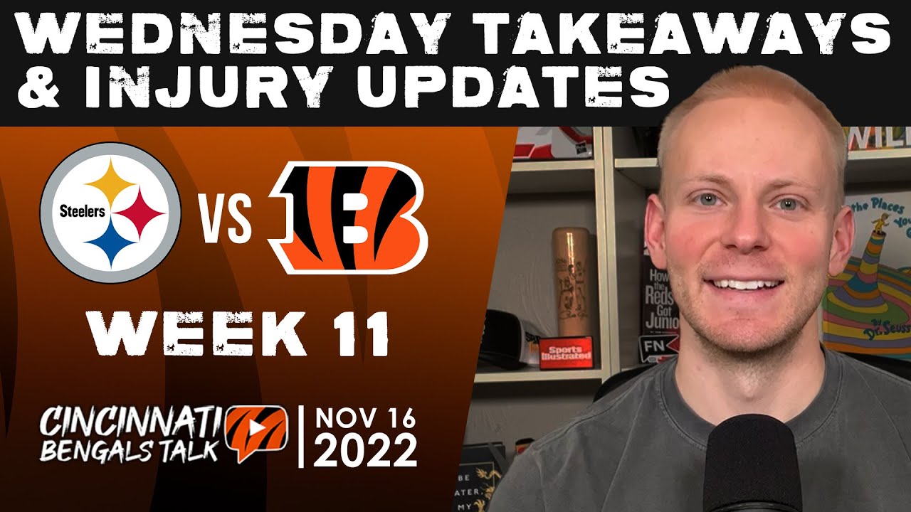 Cincinnati Bengals Getting Healthier Ahead of Matchup With Pittsburgh Steelers | NFL Week 11