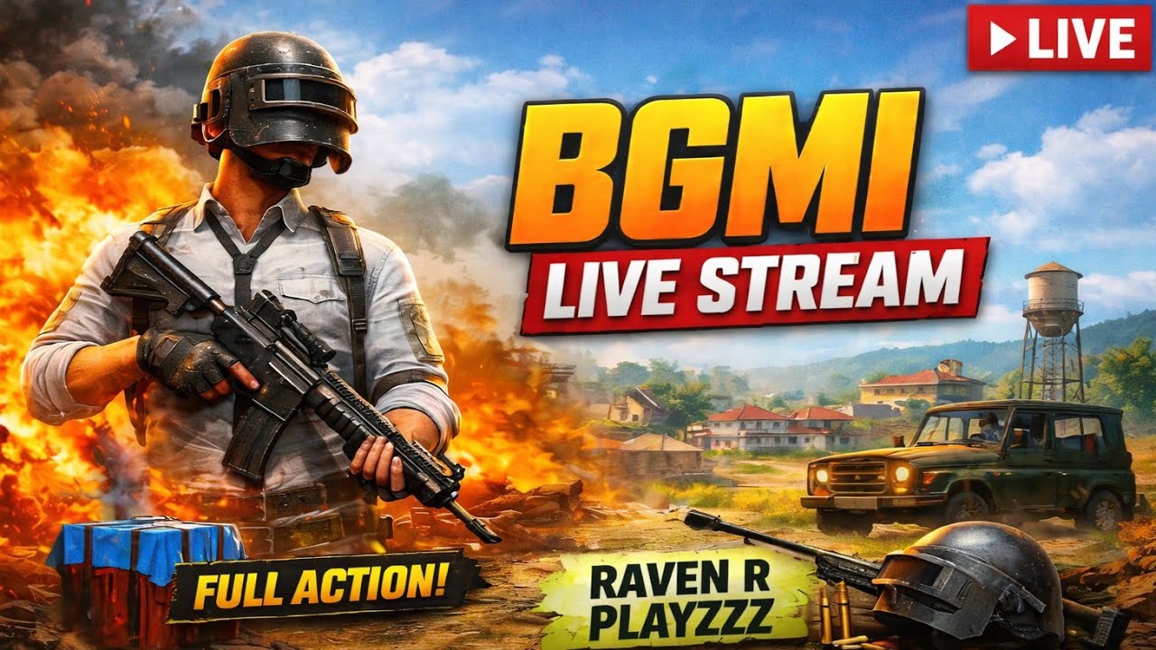 BGMI LIVE 🔥 | Raven R PlayzZz | Full Action Gameplay | Chicken Dinner Today
