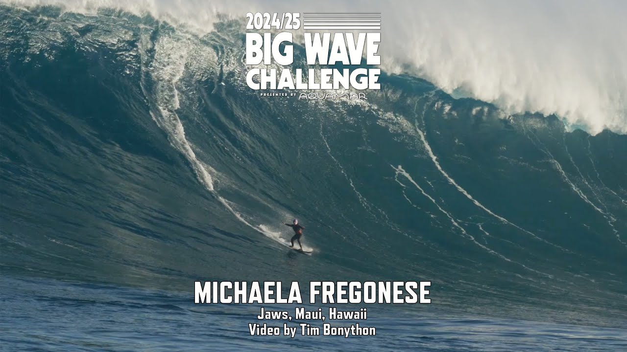 Michaela Fregonese at Jaws - Big Wave Challenge 2024/25 Entry