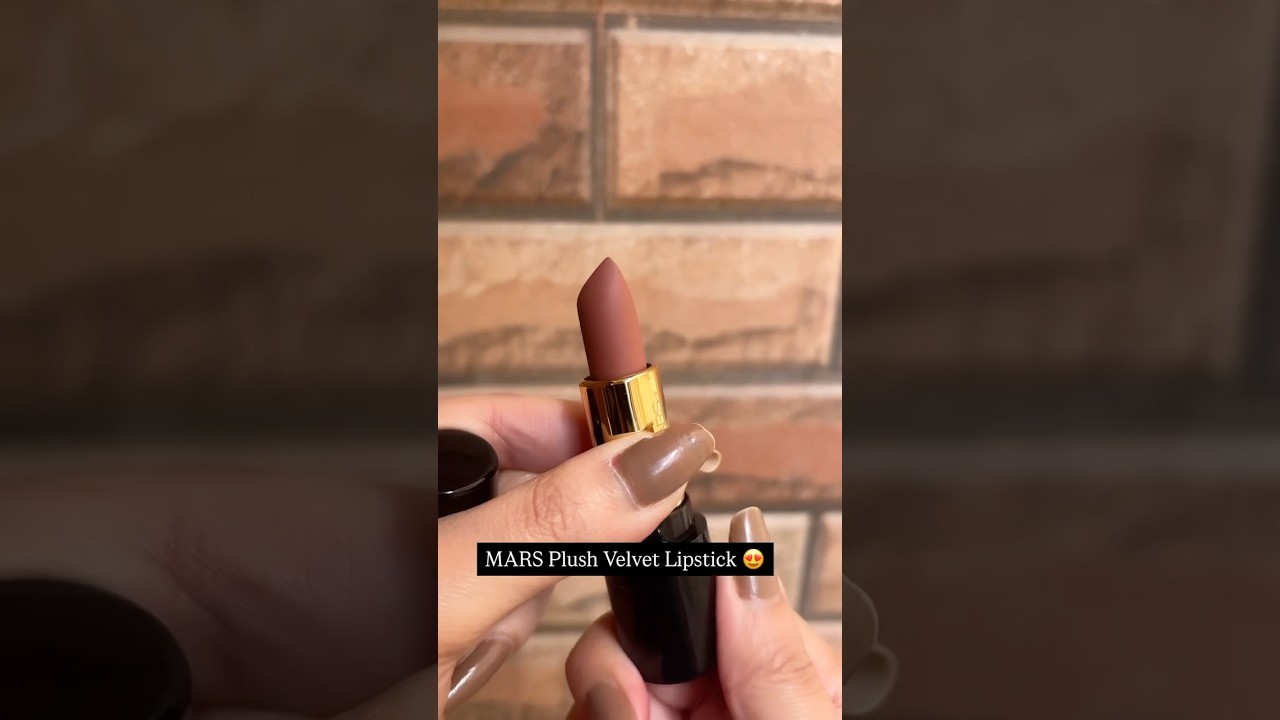 mars plush velvet lipstick brown sugar 💄#shorts #trending #viral #lipstick #explore #review #mars