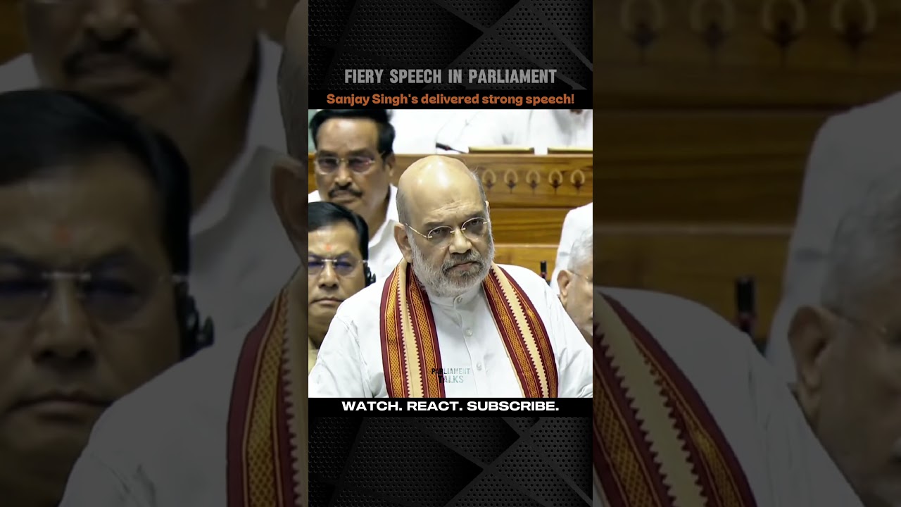 AAP MP Sanjay Singh's openion remarks in parliament | Fiery speech | #shortvideo