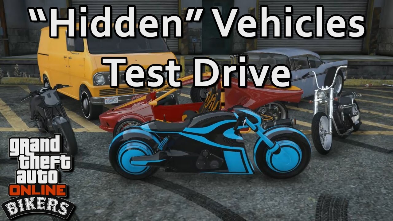 Hidden Vehicles in Bikers DLC Test Drive - GTA Online