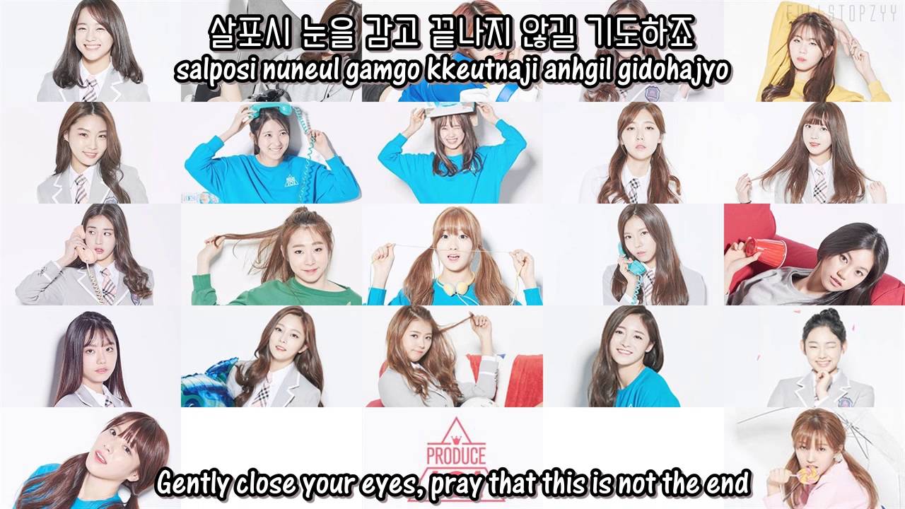 Produce 101 (Top 22) - When The Cherry Blossoms Fade + [English subs/Romanization/Hangul]