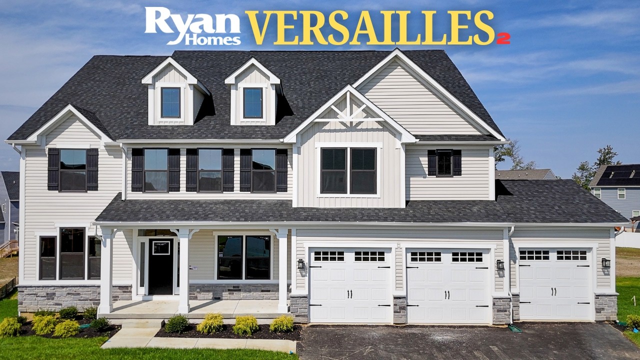 Finished Empty House Tour! | Ryan Homes Versailles 2 Elevation L - New Home Construction