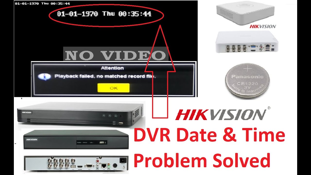 hikvision dvr Date and time Problem