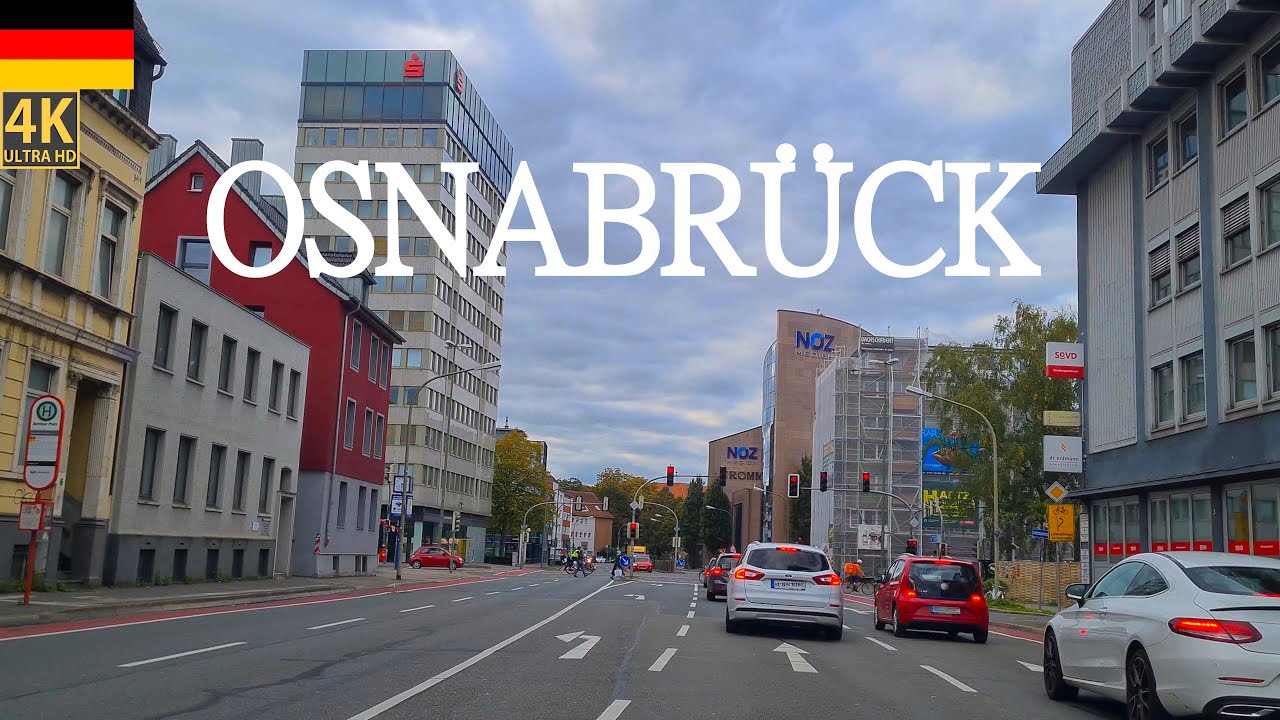 4K Osnabrück City Drive Niedersachsen Germany 4K Part 2