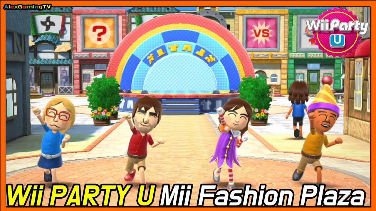 Wii Party U - Mii Fashion Plaza ( Eng Sub) Player Stephanie