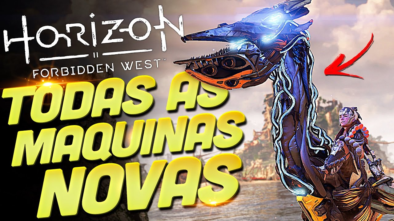 TODAS as NOVAS MÁQUINAS de HORIZON FORBIDDEN WEST: BURNING SHORES