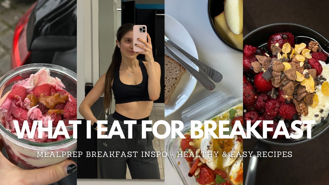 Ich zeige euch eine Woche lang mein FRÜHSTÜCK - healthy, simple recipes for mealprep