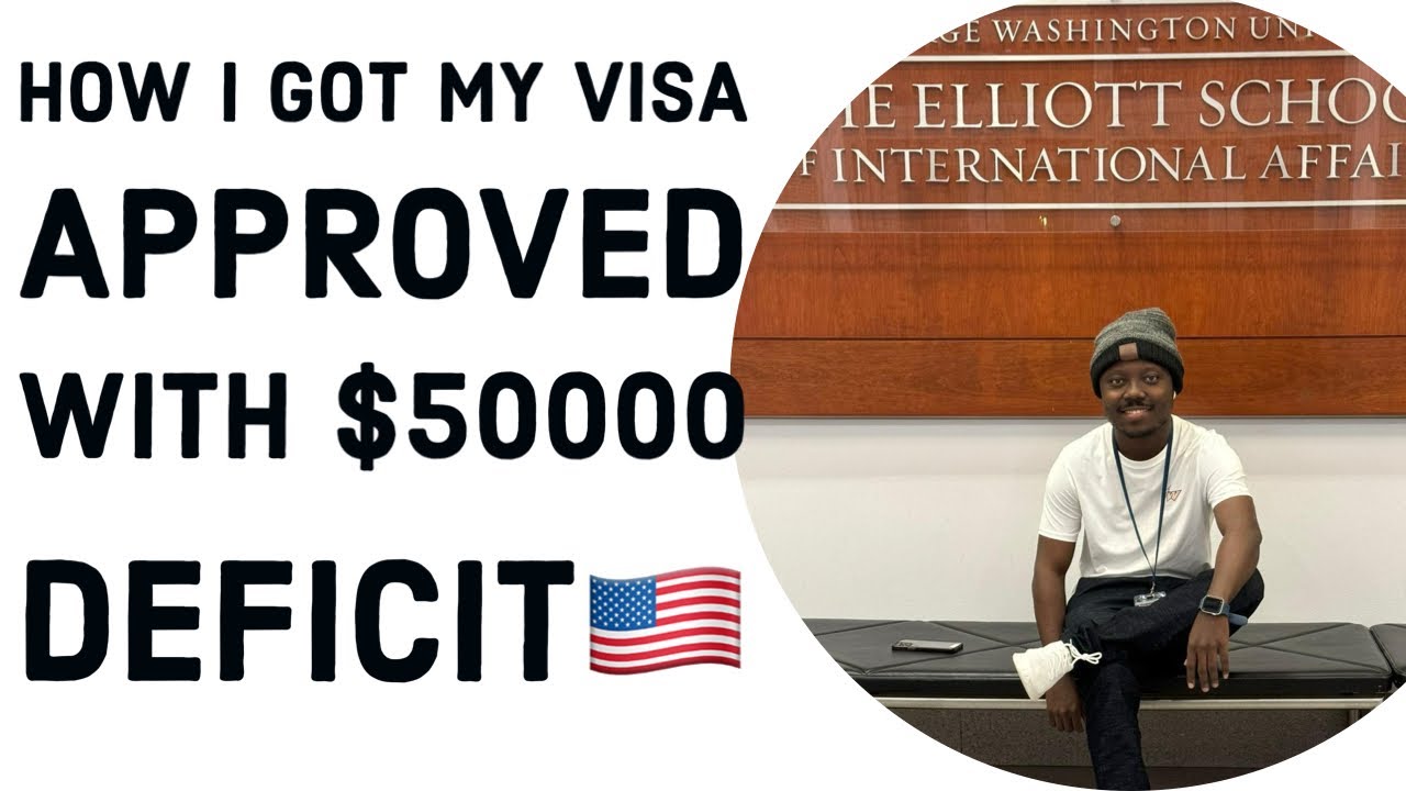 How I got my visa approved with $50000 deficit to study at George Washington University 🇺🇸🇬🇭