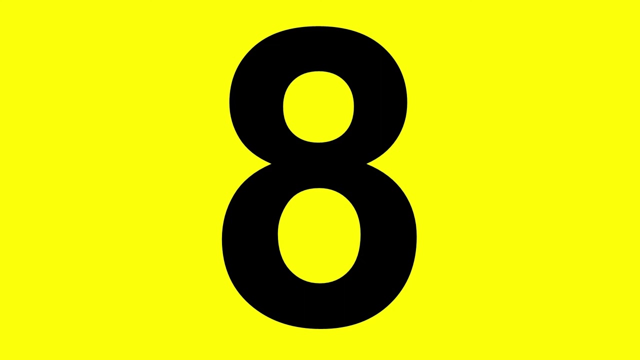 Training: Number Generator 1-9 with Yellow Background (30 Minutes)