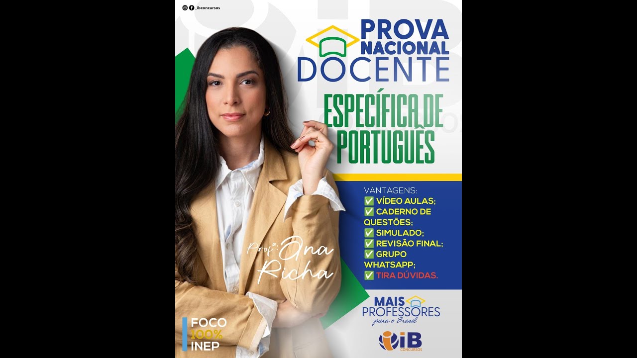 PROVA NACIONAL DOCENTE (PND) 2025 | ESPECÍFICA DE PORTUGUÊS | PROF. ANA RICHA