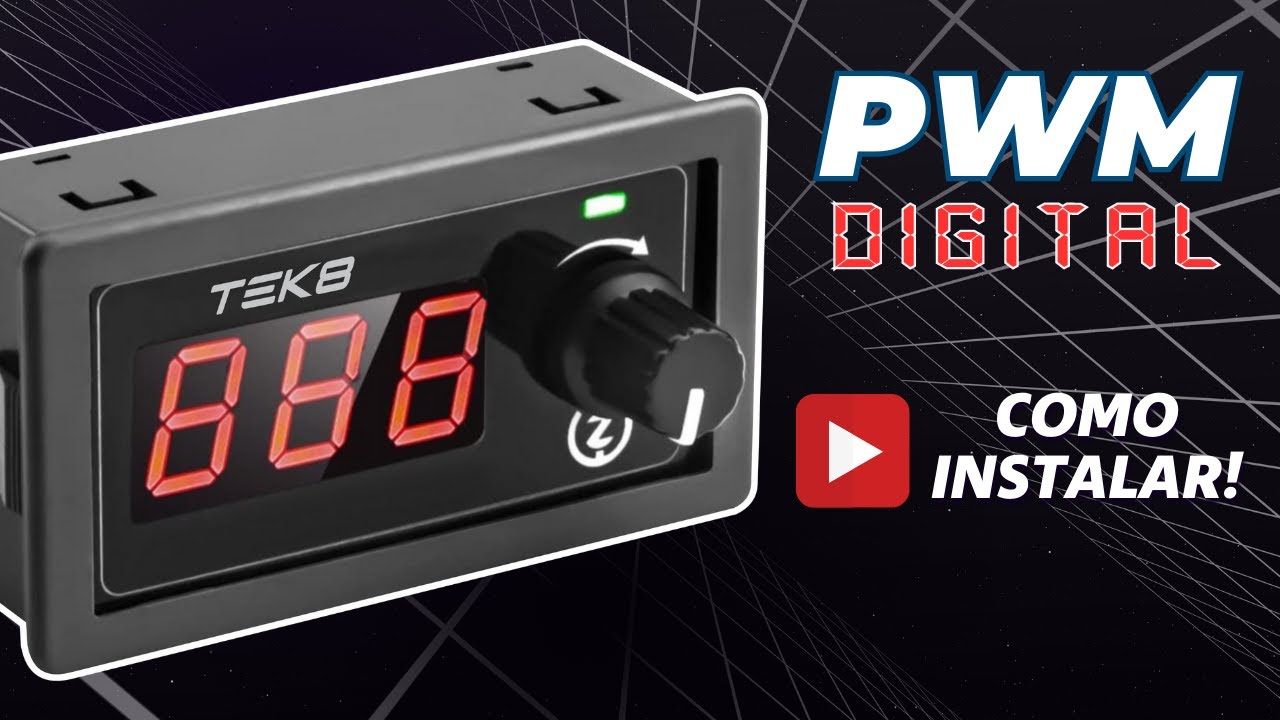 PWM Controlador de Velocidade com visor Digital  Potenciometro Motor DC 12V 24V 30V - O que é PWM