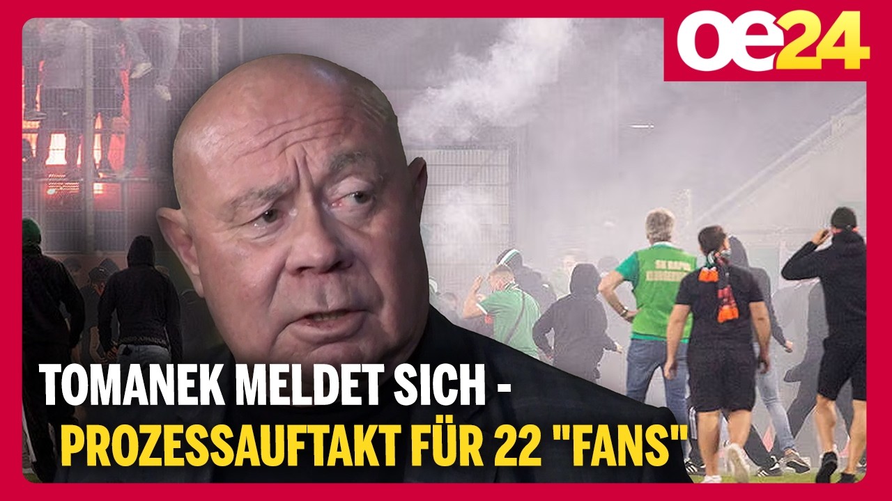 Derby-Krawalle: Tomanek meldet sich - Prozessauftakt für 22 